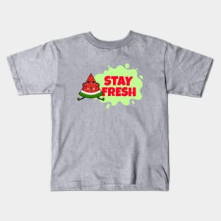 CUTE Watermelon Slice Funny Fresh Fruit Art Kids T-Shirt